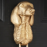 Short-Haired Dachshund Head Brass Door Knocker